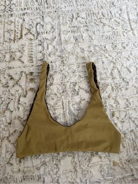 Mai Swim Bikini Top Ribbed Scoop Bralette Top XS